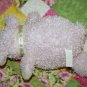 Best Made Toys Easter Lamb 11" Egg Bow Pink Curly Plush Stuffed Sheep Soft Toy