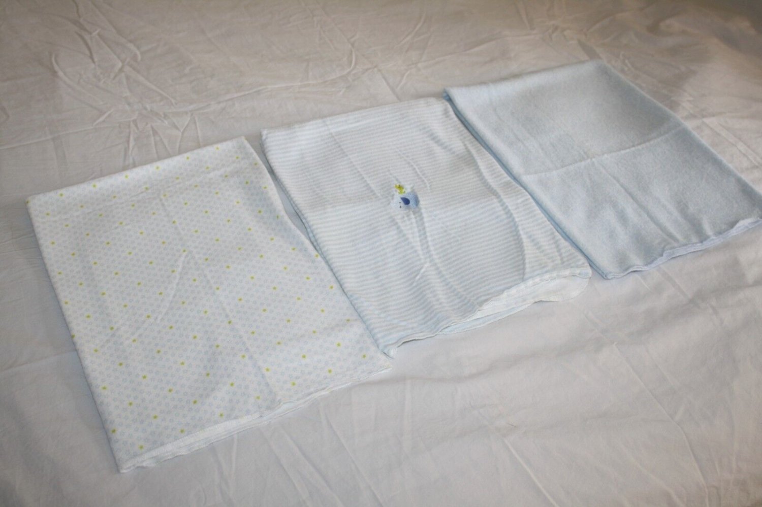 Carters Just One You Blue Stars Stripe Elephants Baby Flannel Receiving