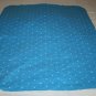 Carters Baby Receiving Blankets Light Blue Flannel Stars Aqua Turquoise Lot of 2