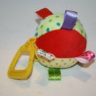 Little Taggies Polka Dot Striped Multicolor Ball 5" Rattle Ribbon Tags Clip Link Little Taggies Polka Dot Striped Multicolor Ball 5" Rattle Ribbon Tags Clip Link