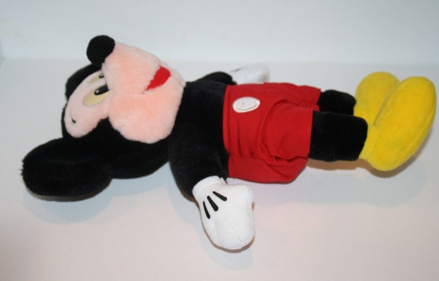Disney World Mickey Mouse 12" Plush Plastic Eyes Soft Toy Stuffed