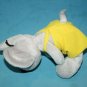 Preferred Plush Mouse Yellow Overalls 6" Gray Plush Stuffed Rat 2002 Soft Toy