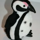 African Spotted Penguin 7" Black Pink Face Small Plush Stuffed Animal Soft Toy