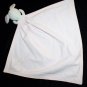Easter Bunny Rabbit Security Blanket Lovey 18" Pink White Striped Small Soft Toy