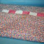 Patchwork Lap Quilt Small Baby Doll Crib Bed Handmade Mini Pink White 26" x 27"