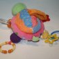 Carters Turtle Rattle Mirror 10" Clack Crinkle Plush Hangs Stuffed Soft Toy 7415