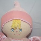 Chosun All Mine Baby Doll Lovey Rattle 10" Pink Plush Satin Stuffed Soft Toy