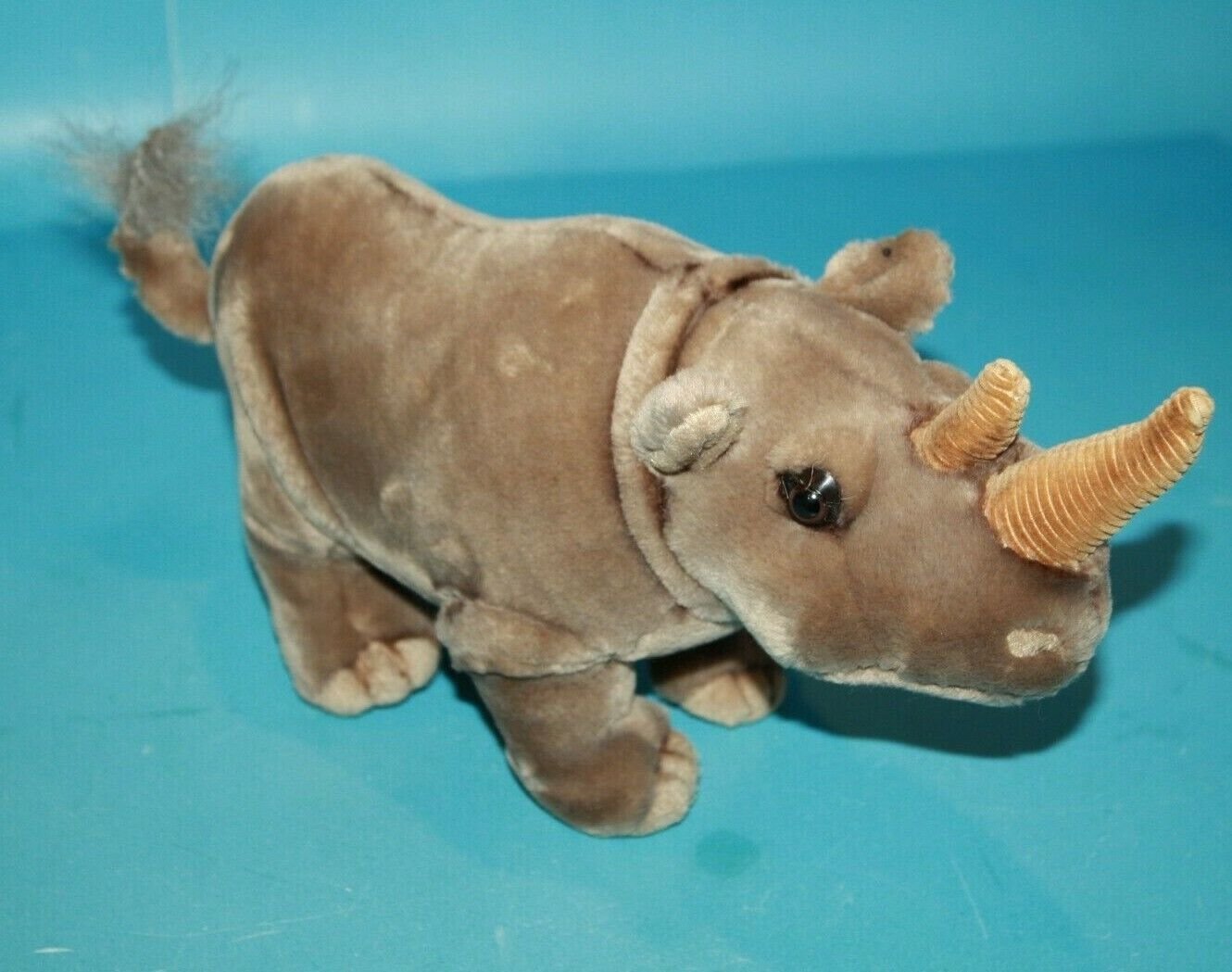 Jungle Joes Safari Friends Talking Im Rusty the Rhino 11" Gray Plush