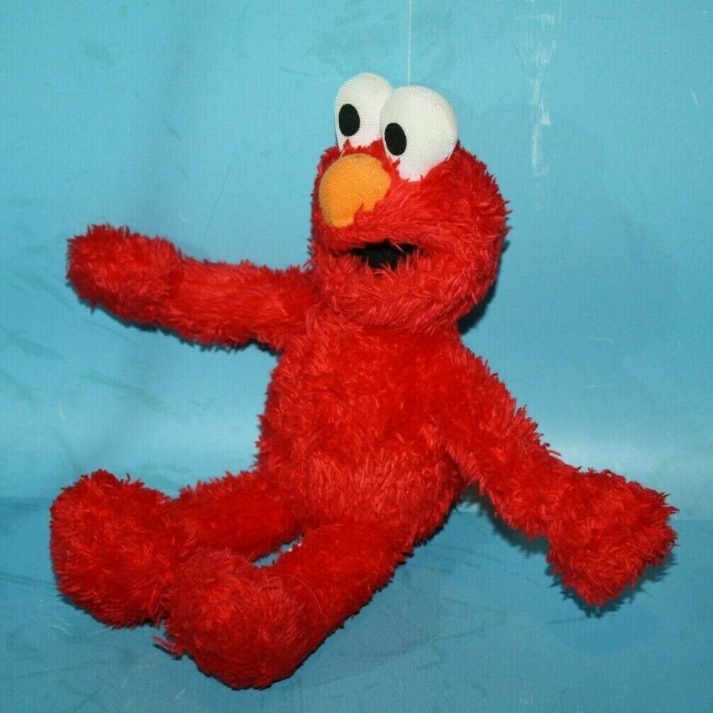 Fisher Price Elmo Doll Sesame Street Cloth Eyes 9" Plush J7029/J7028
