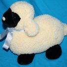 GUND Baby Sheep Lamb 12" Cream Black Plush Blue Bow Wind Key No Music Soft Toy GUND Baby Sheep Lamb 12" Cream Black Plush Blue Bow Wind Key No Music Soft Toy