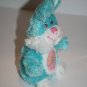 Walmart Easter Bunny Rabbit 6" Soft Toy Dots Egg Tummy Light Blue Plush Stuffed