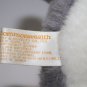 Commonwealth Toys Bonnet Bunny Easter Rabbit 10" Gray White Plush Vtg 1984