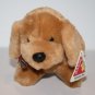 Dakin Tan Plush Puppy Dog Noisie 6" Small Stuffed Toy Bow Applause NEW Tag 24076