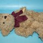 First & Main Shaggy Teddy Bear Scraggies 10" Plush and Stuffed Soft Toy Bow 1114