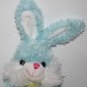 Dan Dee Easter Egg Bunny Rabbit Blue White Plush Sits 6" Stuffed Animal Soft Toy