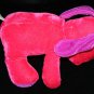 Coast to Coast Hot Pink Plush Puppy Dog 7" Stuffed Animal Fuchsia Purple Toy NEW
