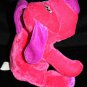 Coast to Coast Hot Pink Plush Puppy Dog 7" Stuffed Animal Fuchsia Purple Toy NEW