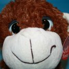 Fiesta Big Eyed Monkey 10" Soft Toy Brown Plush Stuffed Animal Cream Feet Ears Fiesta Big Eyed Monkey 10" Soft Toy Brown Plush Stuffed Animal Cream Feet Ears
