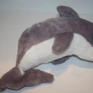 The Petting Zoo Dolphin Fish 11" Gray White Stuffed Animal Plush Soft Toy 2010