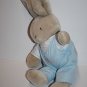 Dakin Daisy Kingdom Easter Bunny Rabbit Plush Blue Sailboat Overalls Toy 1987