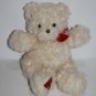 Dakin Teddy Bear Cream Plush 9" Stuffed Red Bow Soft Toy Big Lots Beverly Hills