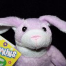 Hilco Mini 4" Bunnykins Easter Bunny Rabbit Soft Toy Purple White Plush Stuffed Hilco Mini 4" Bunnykins Easter Bunny Rabbit Soft Toy Purple White Plush Stuffed