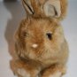 Swibco Puffkins Easter Bunny Rabbit Tibbs 7" Brown Tan Plush Beanbag Soft Toy