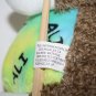 Puli Intl Monkey Tie Dye ALI Tummy Brown Plush Soft Toy Stuffed Animal 10" Tony