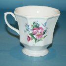 Hallmark Coffee Mug Tea Flowers Floral Cup Pink Blue Butterfly Octagon Shape Hallmark Coffee Mug Tea Flowers Floral Cup Pink Blue Butterfly Octagon Shape