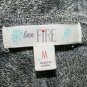 Love Fire MEDIUM A Line Pullover Dress Heather Grey Soft Gray 3/4 Sleeve Stretch