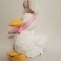 Animal Adventure Plush Duck Easter Bunny Ears White Stuffed Animal Bow Soft Toy