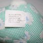 Fukei Easter Bunny Rabbit 11" Green Flower Cloth White Plush Soft Toy Stuffed