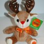 Galerie Reeses Candy Bar Red Nose Reindeer Sits 8" Small Plush Stuffed Animal