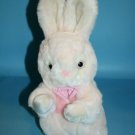 America Wego Easter Bunny Rabbit 10" Pink Eyes Plush Vest Bow Tie Soft Toy Vtg
