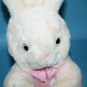 America Wego Easter Bunny Rabbit 10" Pink Eyes Plush Vest Bow Tie Soft Toy Vtg