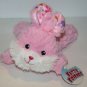 Greenbrier Fuzzy Friends Easter Bunny Rabbit 8" Pink Lying Plush Soft Toy New