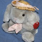 Chosun Stuffed Easter Bunny Rabbit 7" Small Gray Plush Straw Hat Cap Flower Tie Chosun Stuffed Easter Bunny Rabbit 7" Small Gray Plush Straw Hat Cap Flower Tie