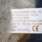 Chosun Stuffed Easter Bunny Rabbit 7" Small Gray Plush Straw Hat Cap Flower Tie