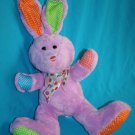 Publix Easter Bunny Rabbit 12" Purple Plush Polka Dots Ears Bow Stuffed Soft Toy