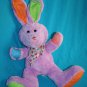 Publix Easter Bunny Rabbit 12" Purple Plush Polka Dots Ears Bow Stuffed Soft Toy