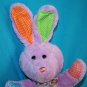 Publix Easter Bunny Rabbit 12" Purple Plush Polka Dots Ears Bow Stuffed Soft Toy