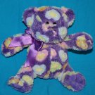 Animal Adventure Teddy Bear 9" Valentines Day Hearts Bow Purple Plush Soft Toy Animal Adventure Teddy Bear 9" Valentines Day Hearts Bow Purple Plush Soft Toy