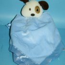 Baby Essentials Dog Rattle Eye Patch Security Blanket Plush Satin 2010 Lovey 14" Baby Essentials Dog Rattle Eye Patch Security Blanket Plush Satin 2010 Lovey 14"