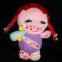 Zipper Mouth Zip-Itz Doll Zubie Compartment 9" Stuffed Plush Playdin Soft Toy