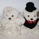 Summit Heartwarmers Bride Groom Wedding Dress 8" Plush Top Hat Soft Toy Tag 1993