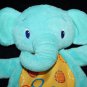 Bright Starts Security Blanket Elephant 9" Teether Rattle Soft Toy Crinkle Blue