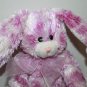 Fiesta Purple Tie Dye Easter Bunny Rabbit Long Ears 6" White Plush Bow Soft Toy