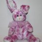 Fiesta Purple Tie Dye Easter Bunny Rabbit Long Ears 6" White Plush Bow Soft Toy