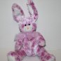 Fiesta Purple Tie Dye Easter Bunny Rabbit Long Ears 6" White Plush Bow Soft Toy