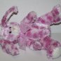 Fiesta Purple Tie Dye Easter Bunny Rabbit Long Ears 6" White Plush Bow Soft Toy
